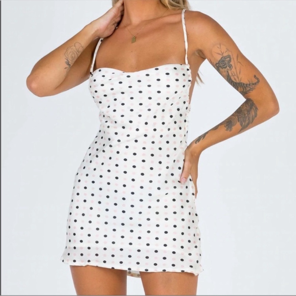 Princess Polly Garner Polka Dot Mini Slip Dress Size 0